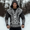 Textured Buttoned Sweater