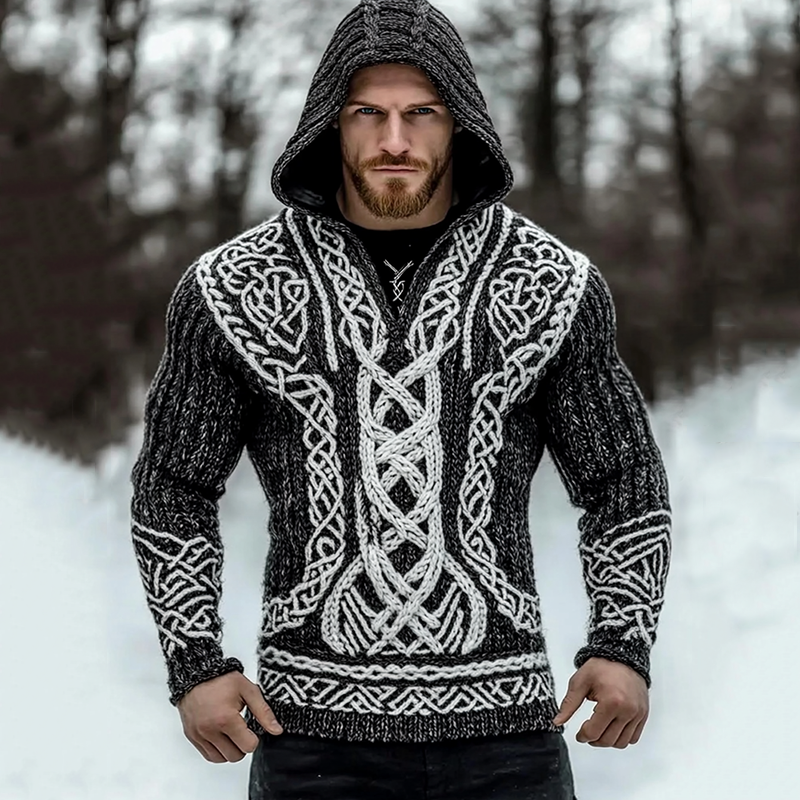 Textured Buttoned Sweater