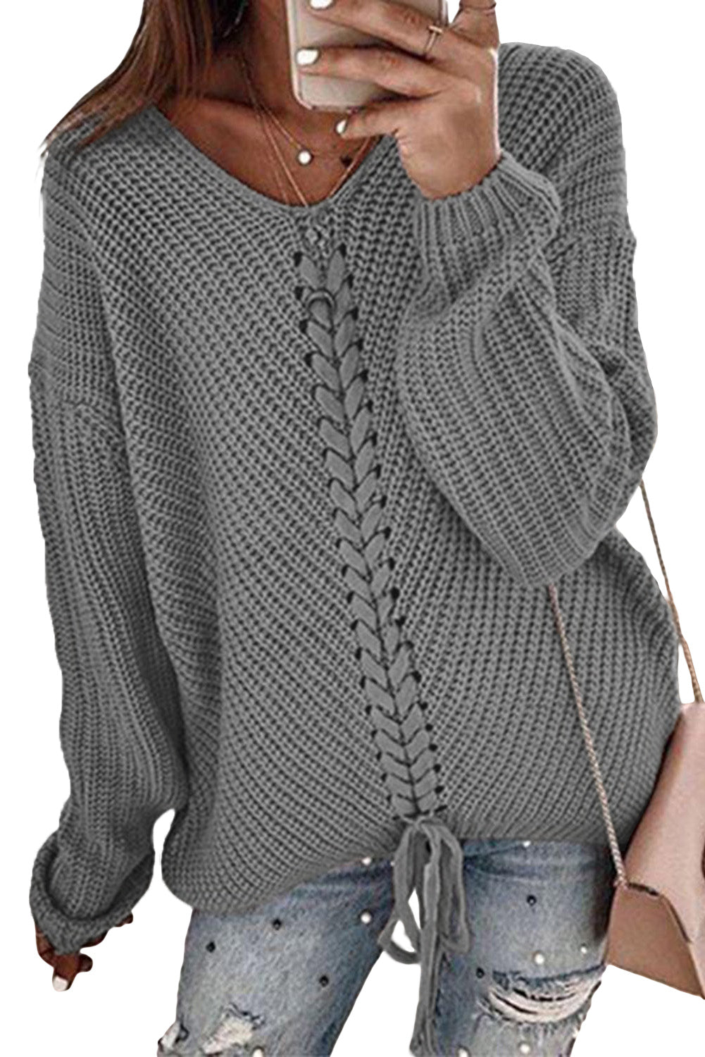 Casual V-Neck Sweater