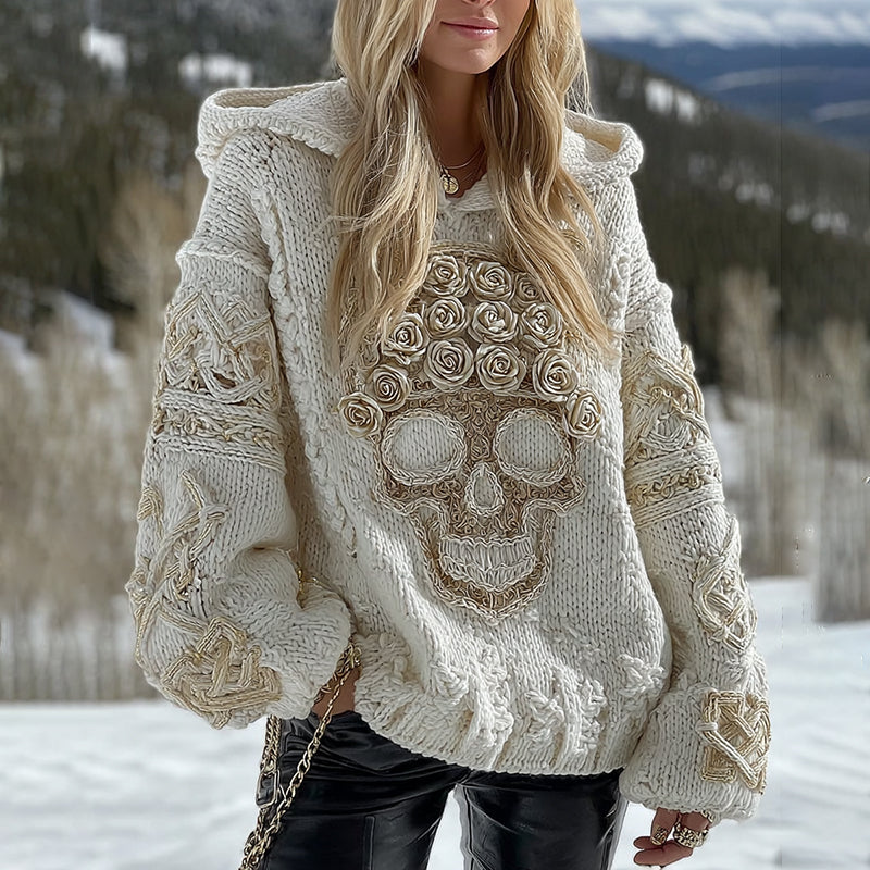 Textured V-Neck Sweater
