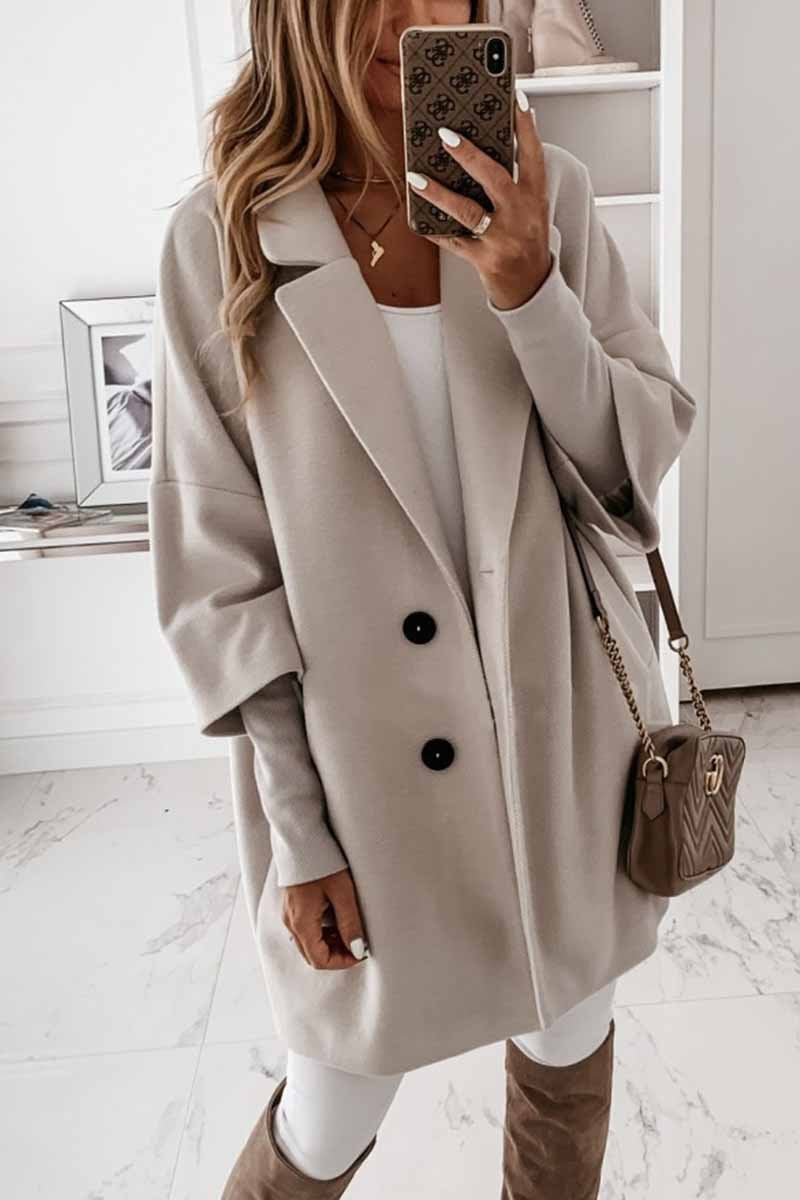 Cozy Buttoned Coat