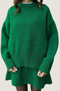 Textured Buttoned Sweater