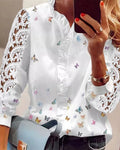Graceful Tie-Neck Blouse