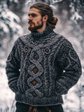 Relaxed Buttoned Sweater
