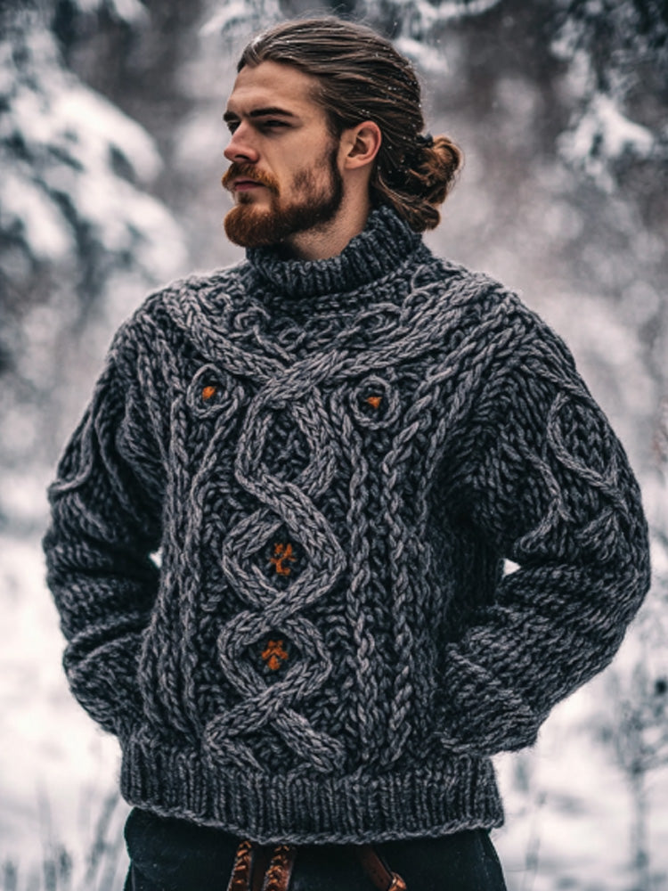 Relaxed Buttoned Sweater