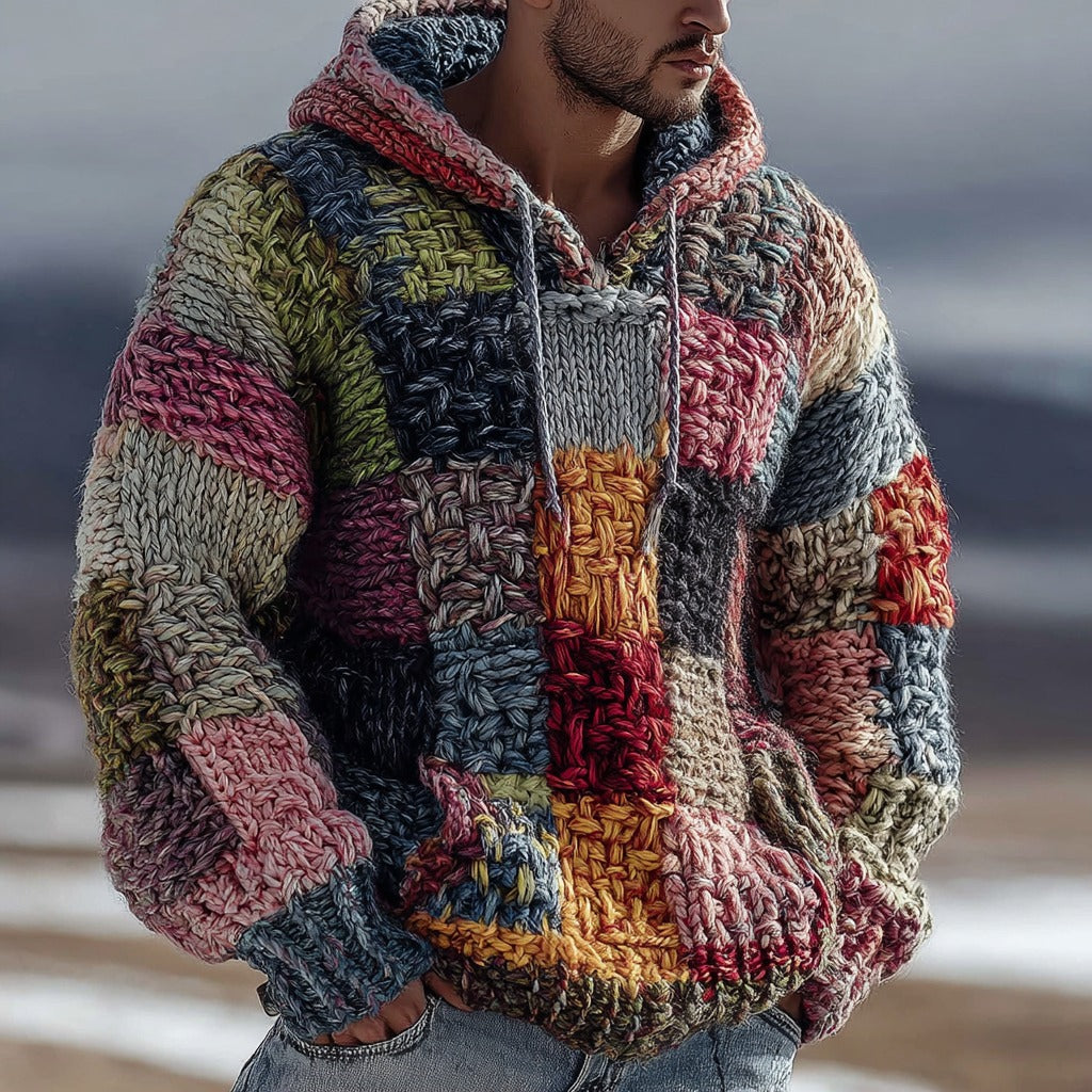 Textured Buttoned Sweater