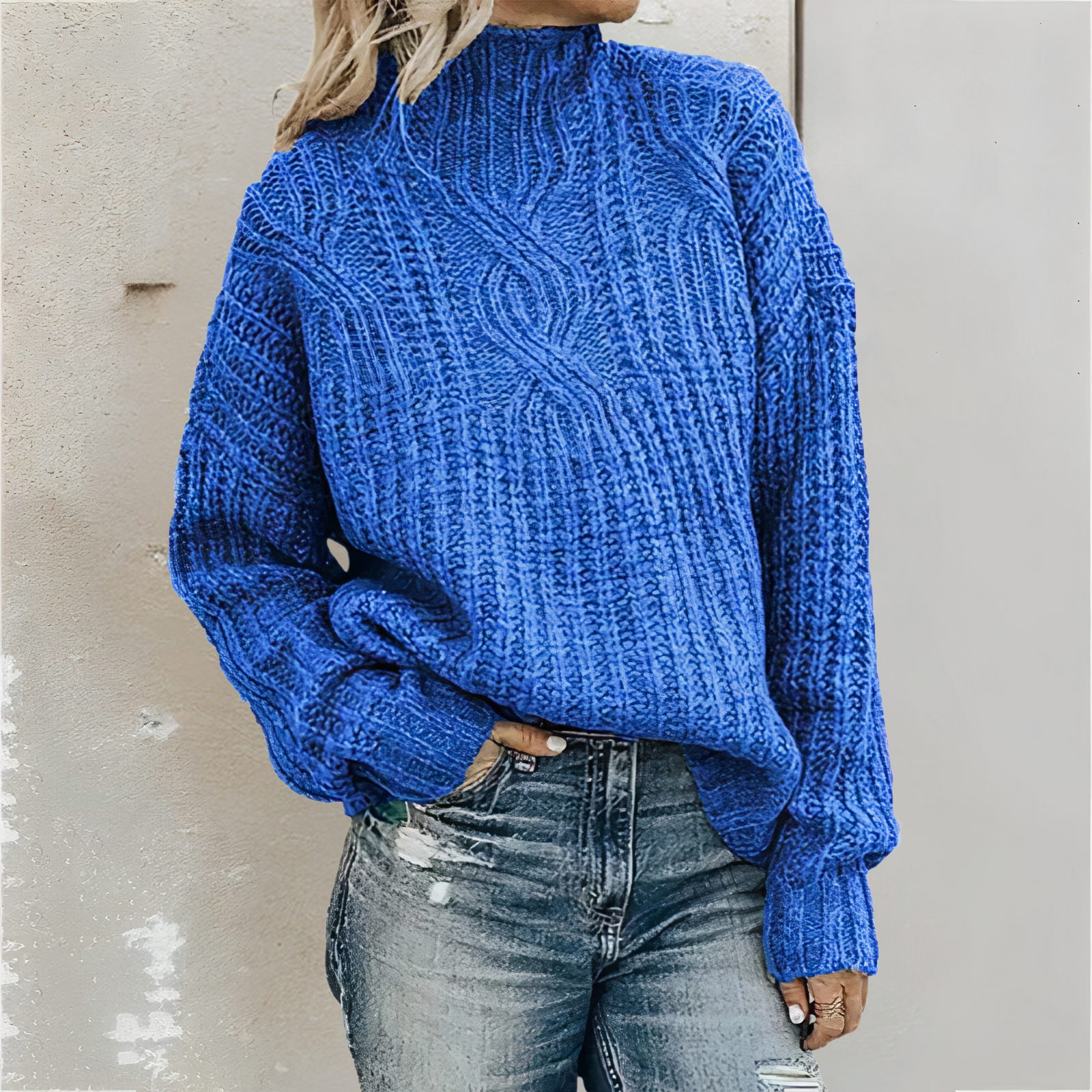 Textured Cable Sweater
