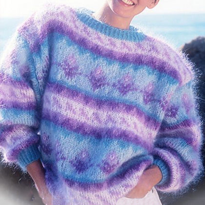 Textured V-Neck Sweater
