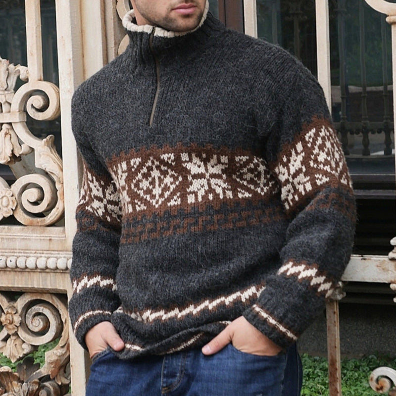 Textured Striped Sweater
