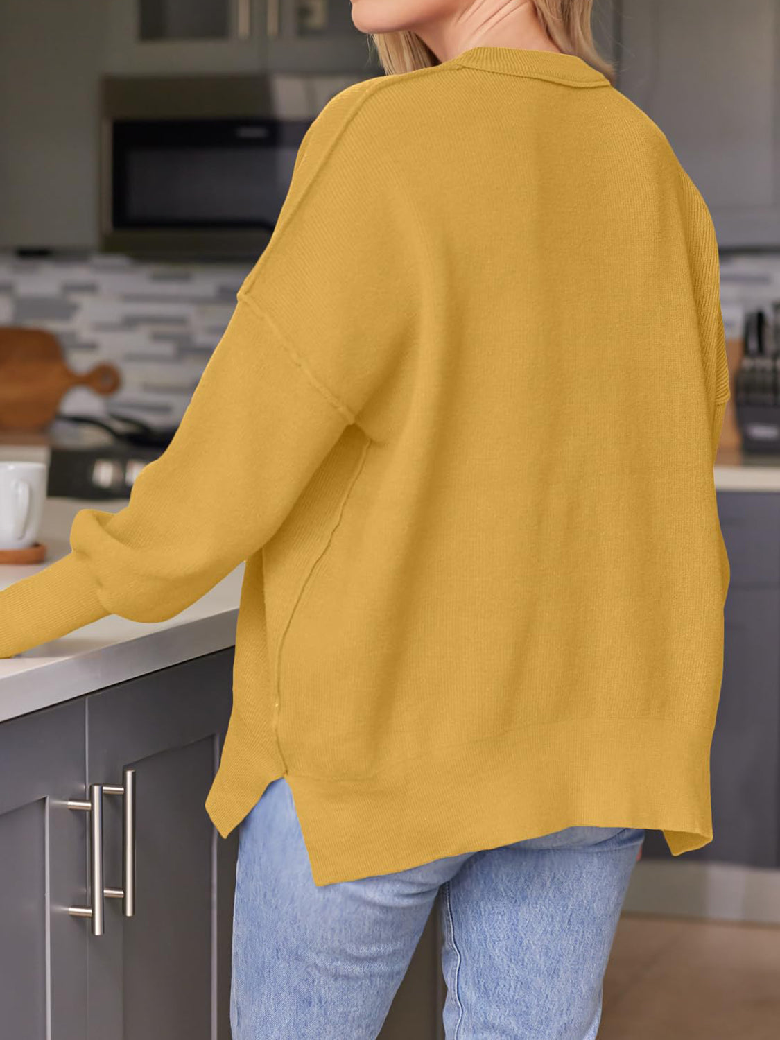Relaxed V-Neck Sweater