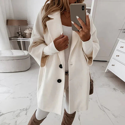 Soft Double-Breasted Coat