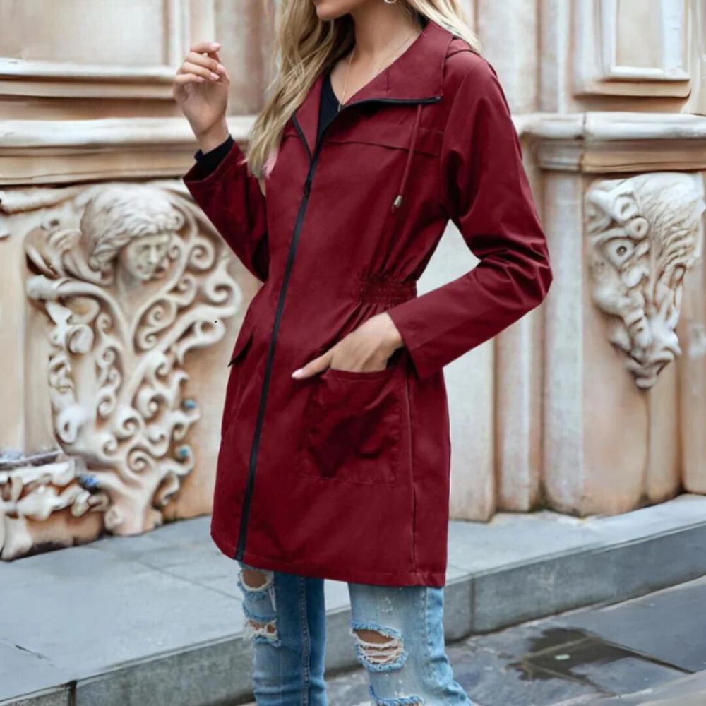 Layered Wool Coat