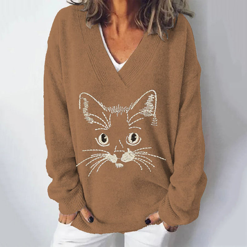 Warm V-Neck Sweater