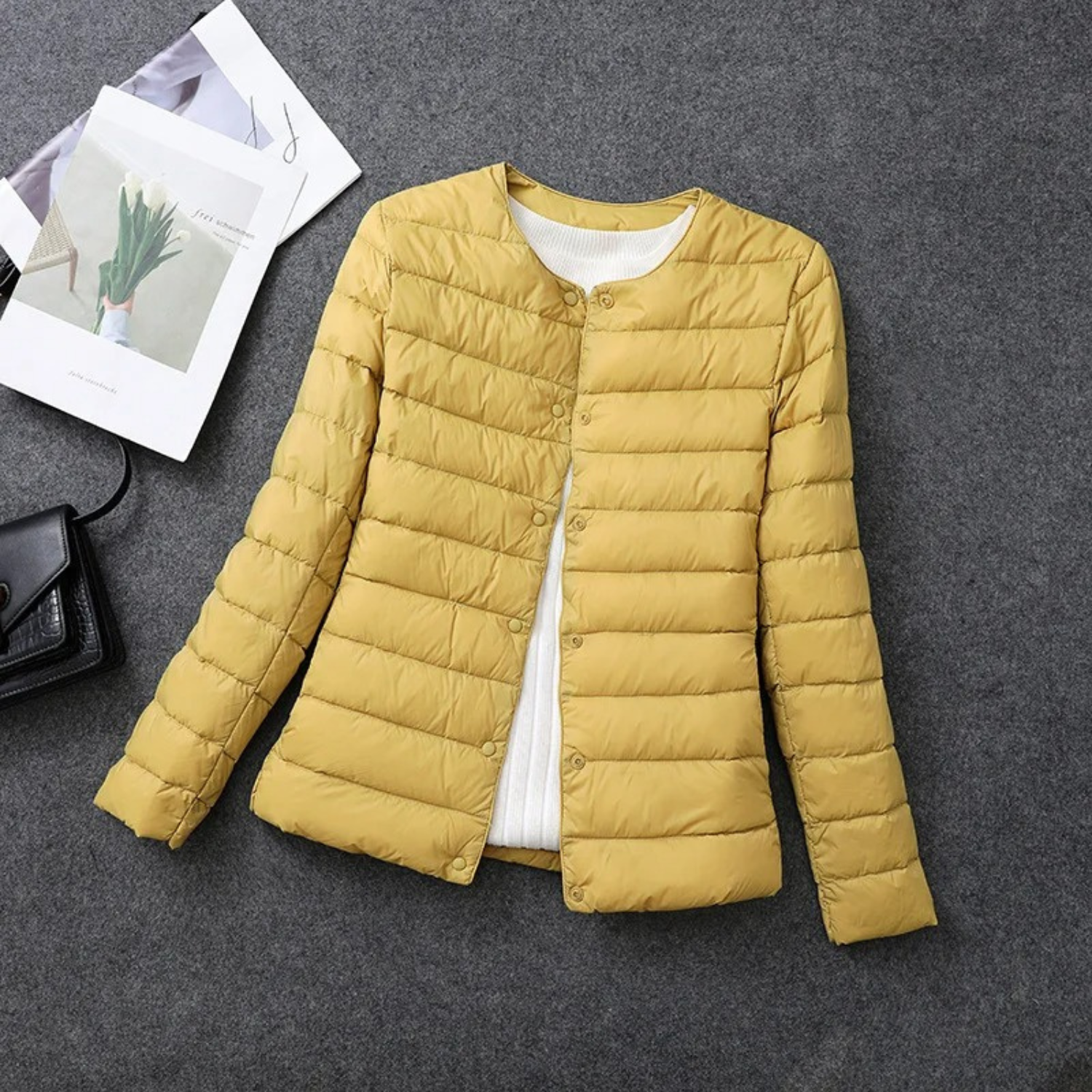 Layered Buttoned Coat