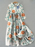 Sunset Buttoned Dress