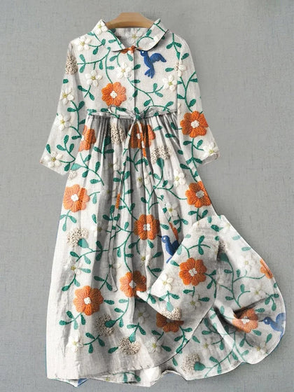 Sunset Buttoned Dress