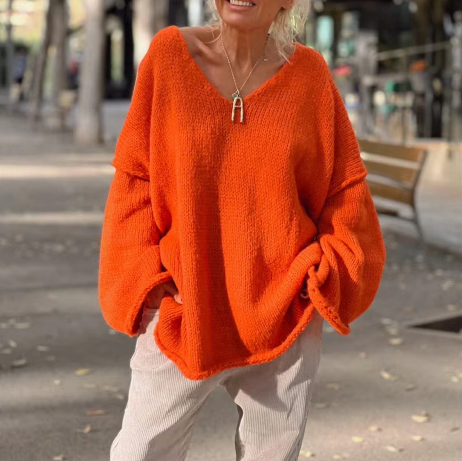 Easy V-Neck Sweater