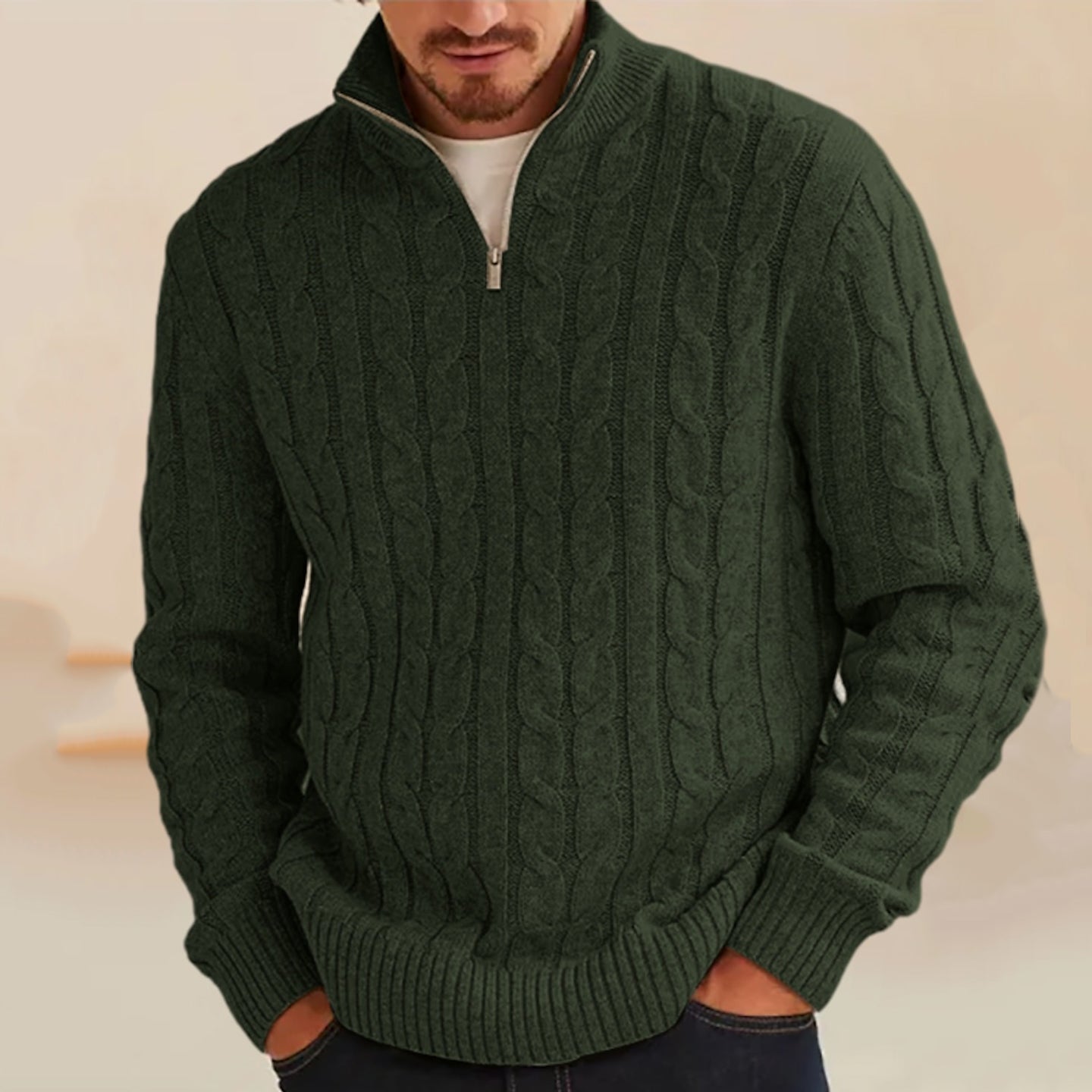 Relaxed Buttoned Sweater