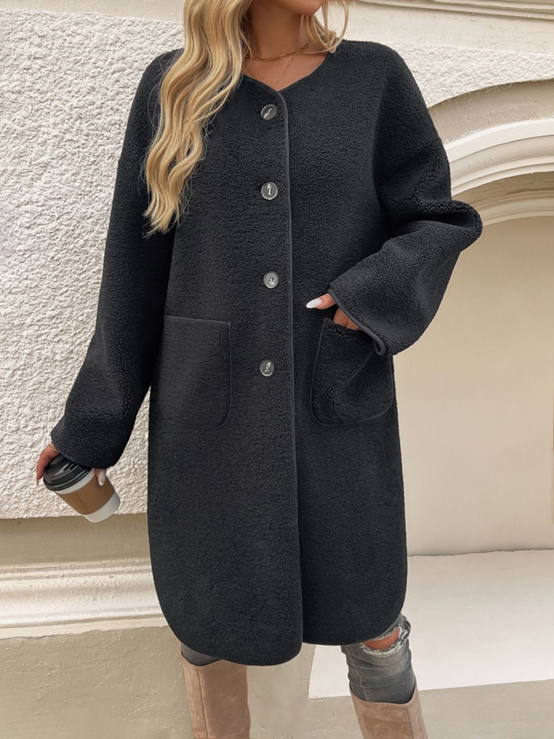 Elegant Hooded Coat