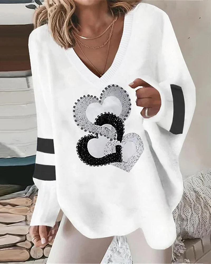Textured Striped Sweater