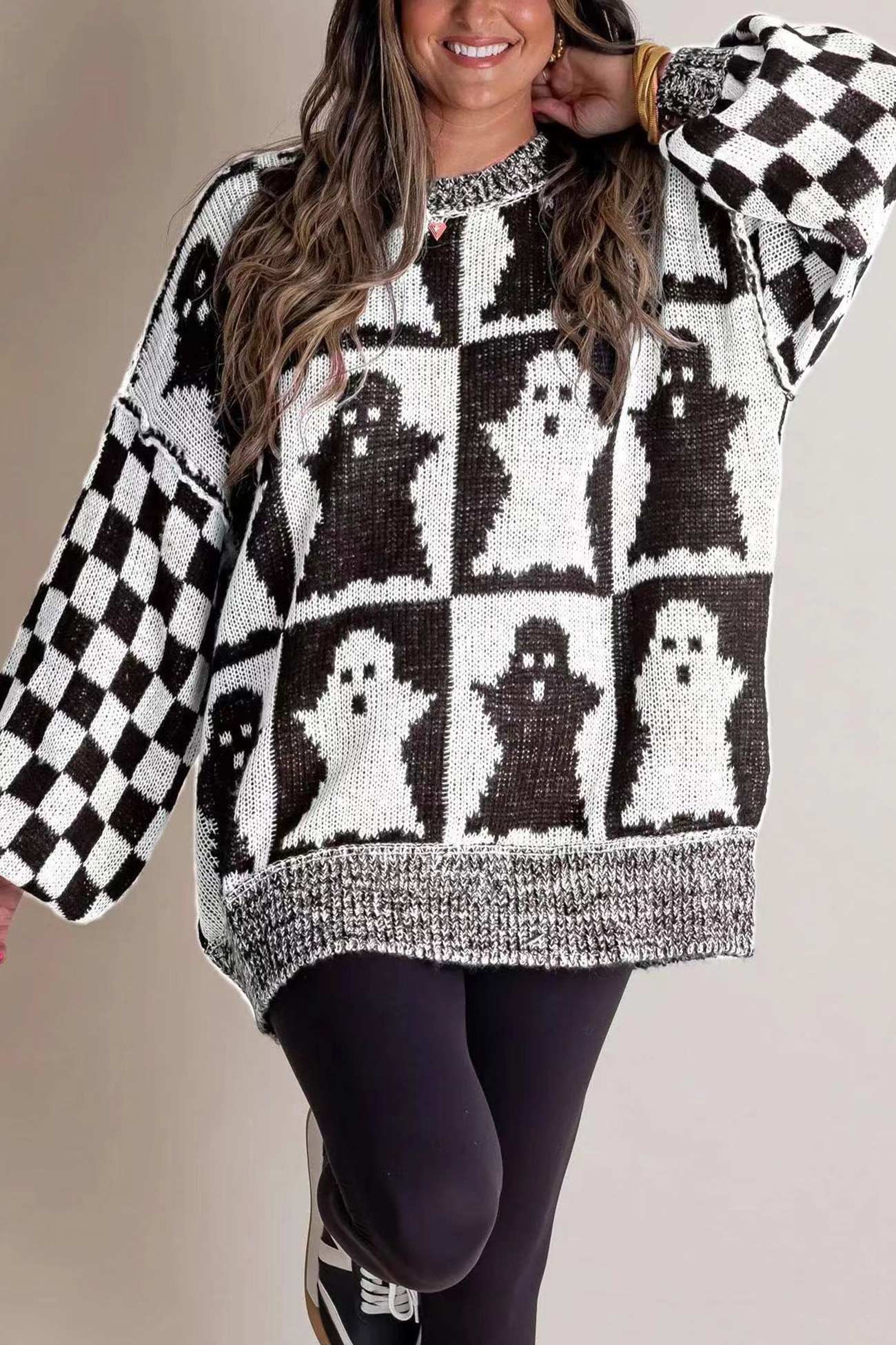 Textured Oversized Sweater