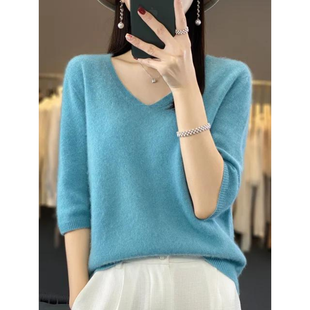 Relaxed Cropped Sweater