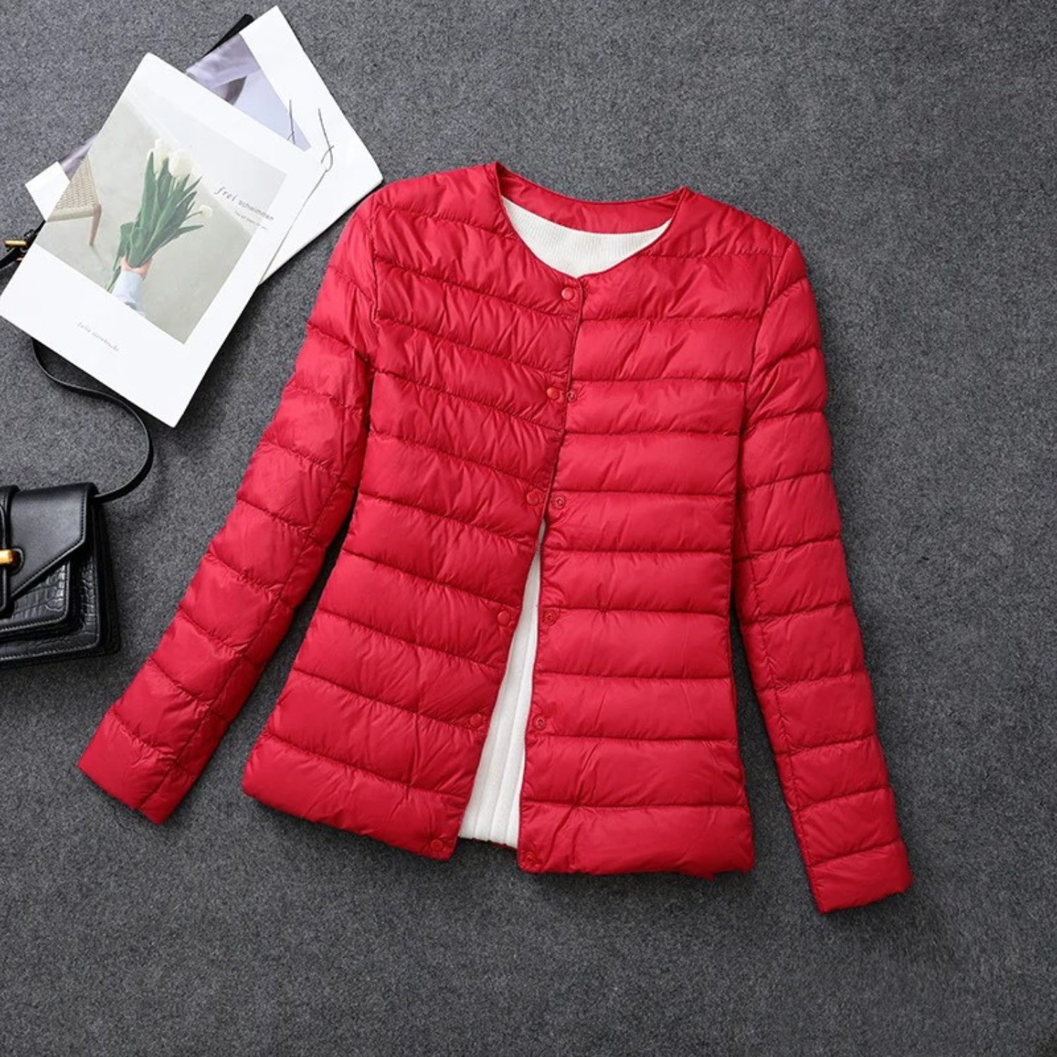 Layered Buttoned Coat