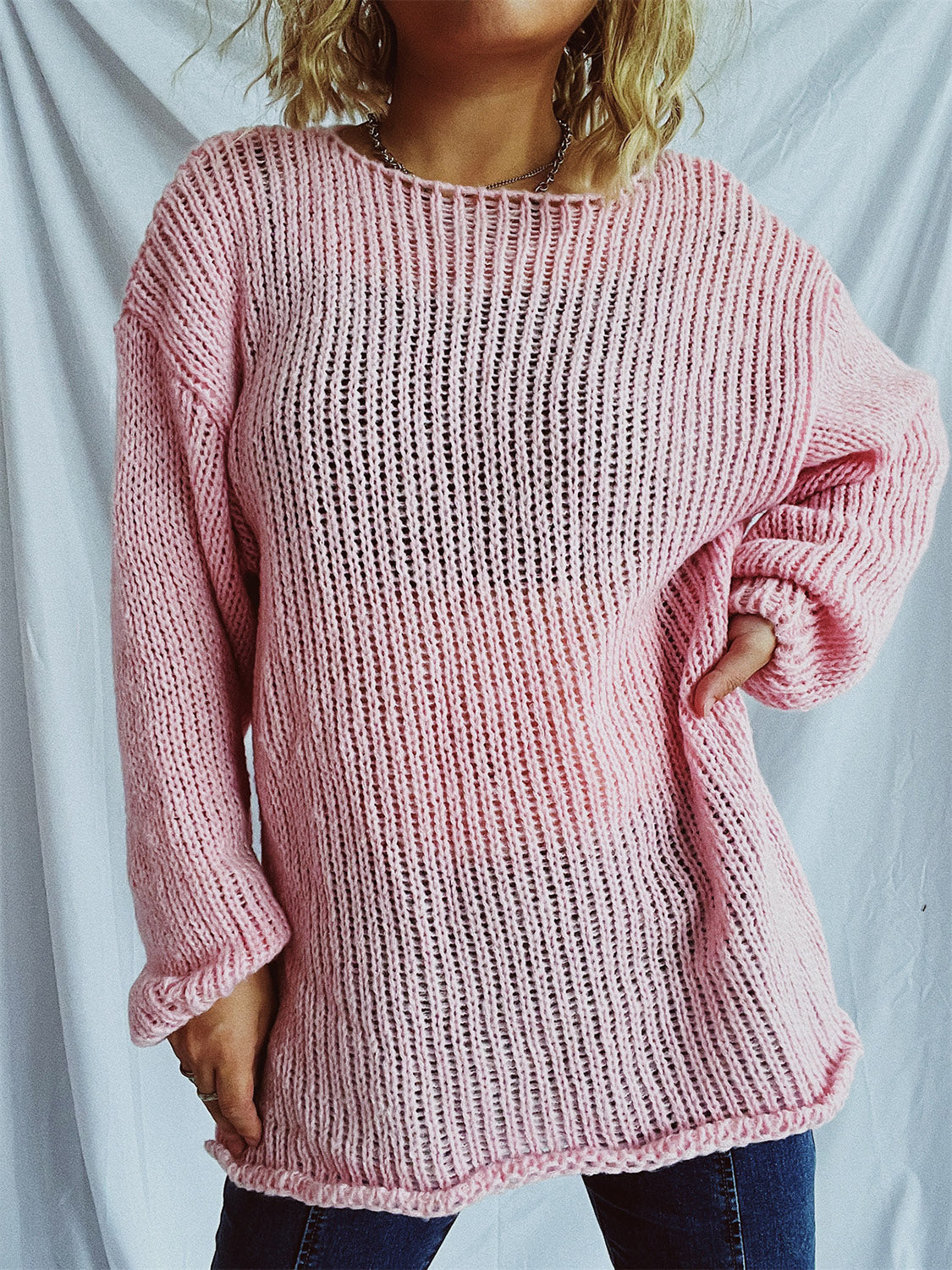 Relaxed Cropped Sweater