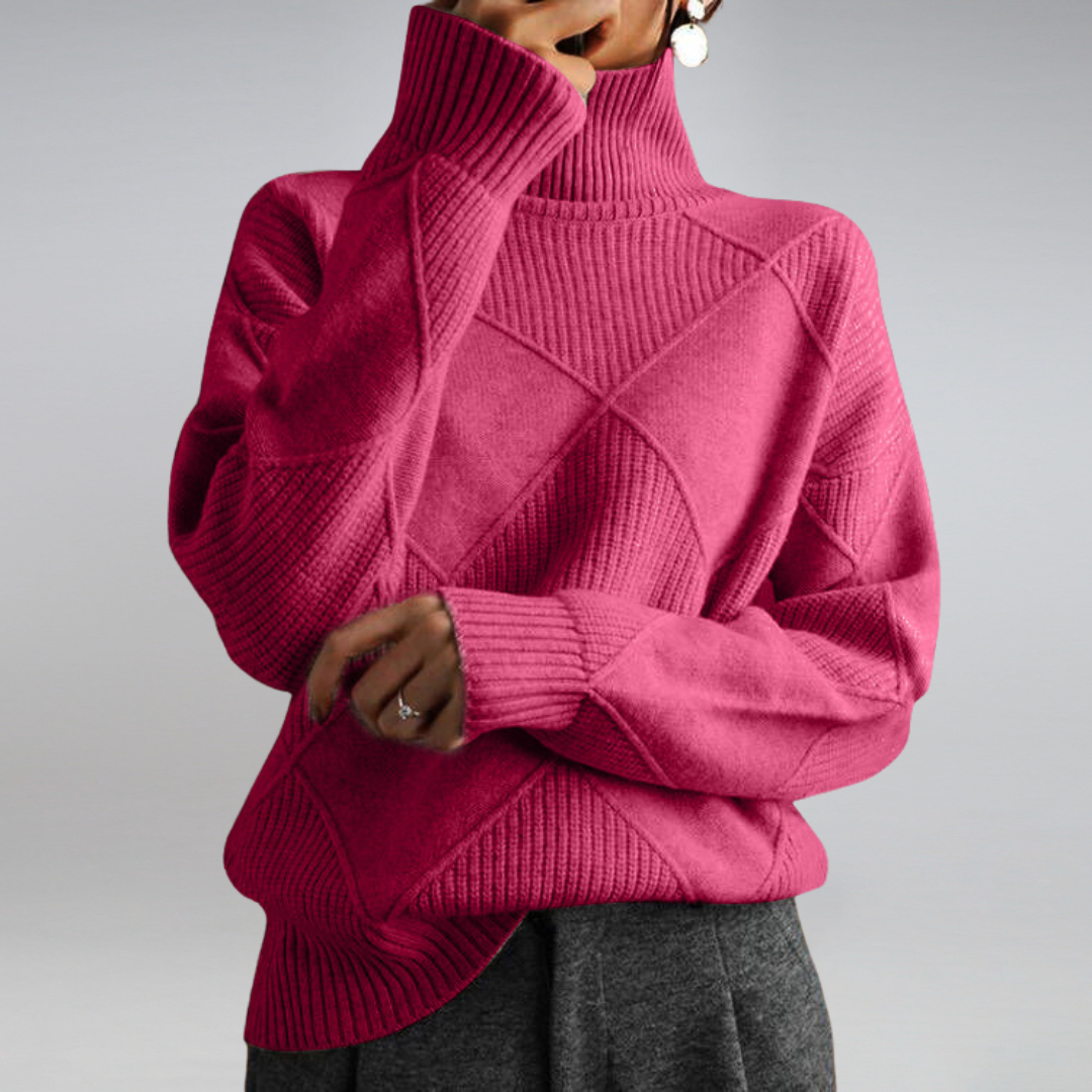Textured Buttoned Sweater