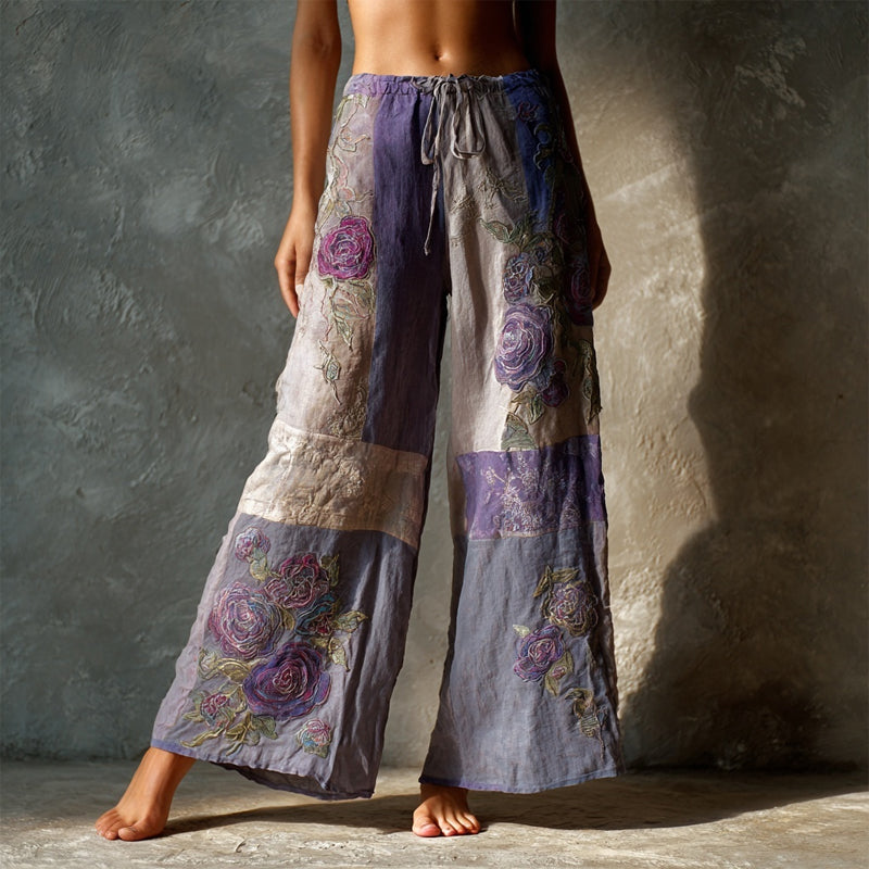 Layered Textured Pants