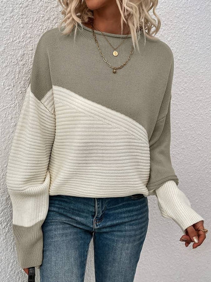 Textured Striped Sweater
