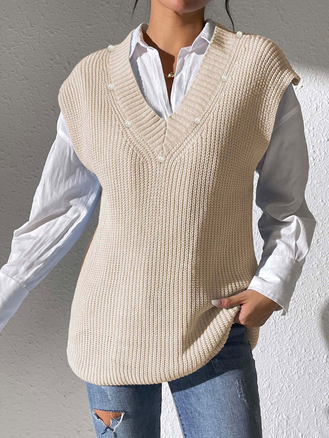 Easy Buttoned Sweater