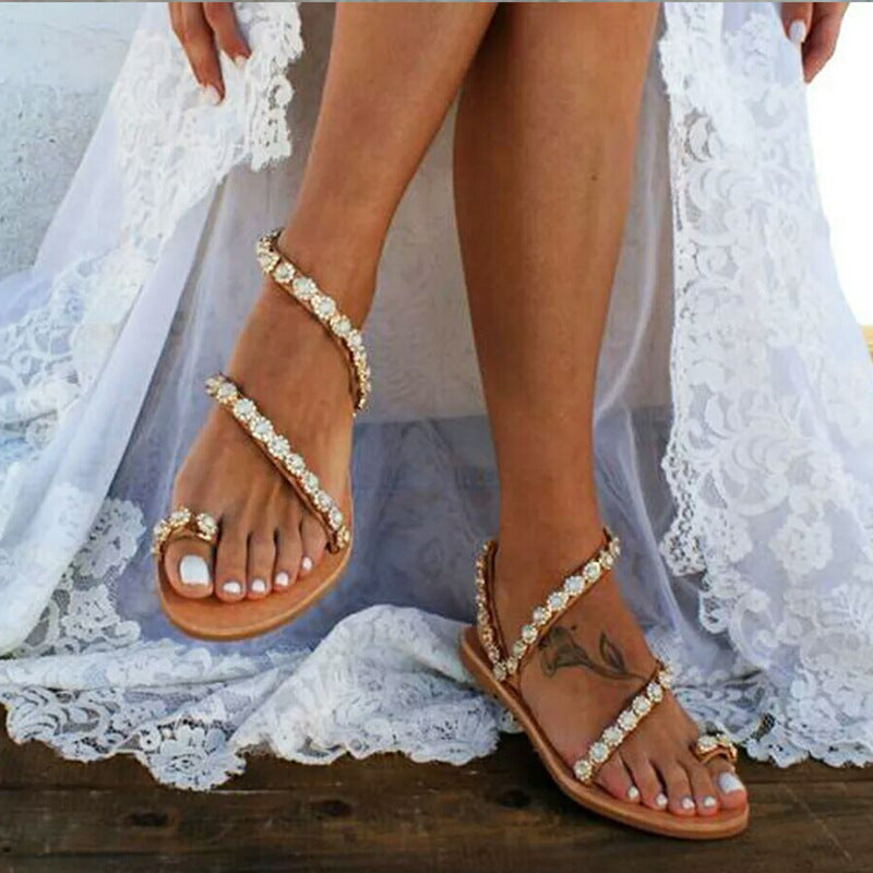 Warm Lace-Up Sandals