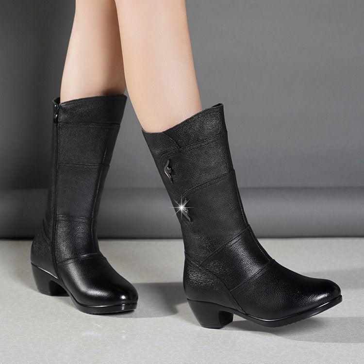 Natural Suede Boots