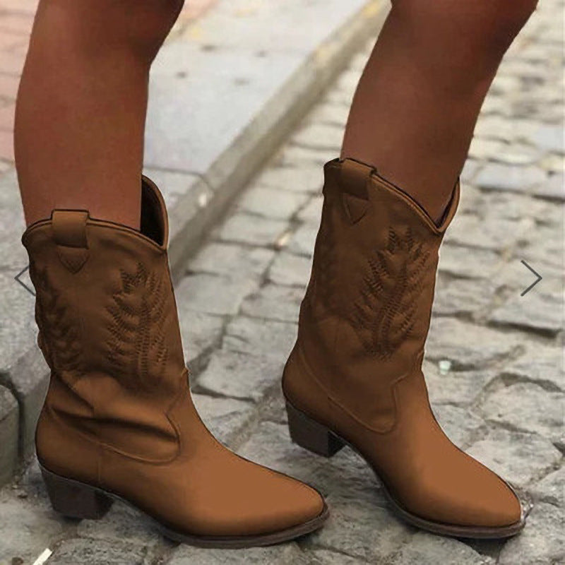 Relaxed Side-Zip Boots