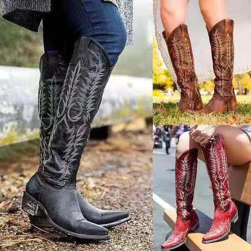 Warm Block-Heel Boots