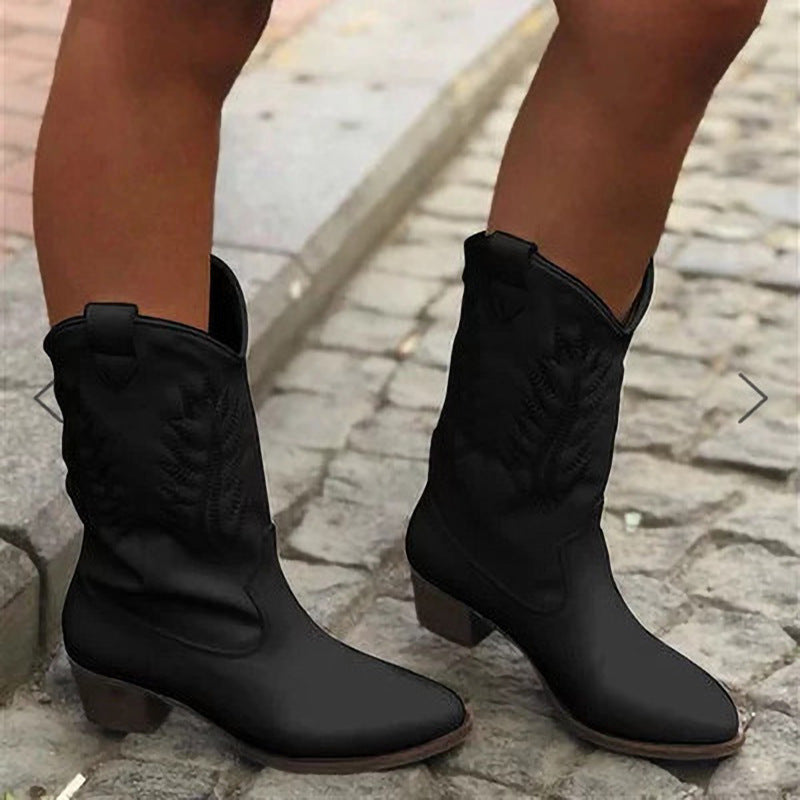 Relaxed Side-Zip Boots