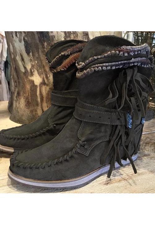 Walking Faux-Suede Boots