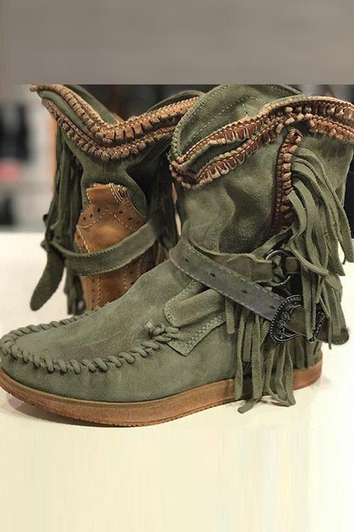 Walking Faux-Suede Boots