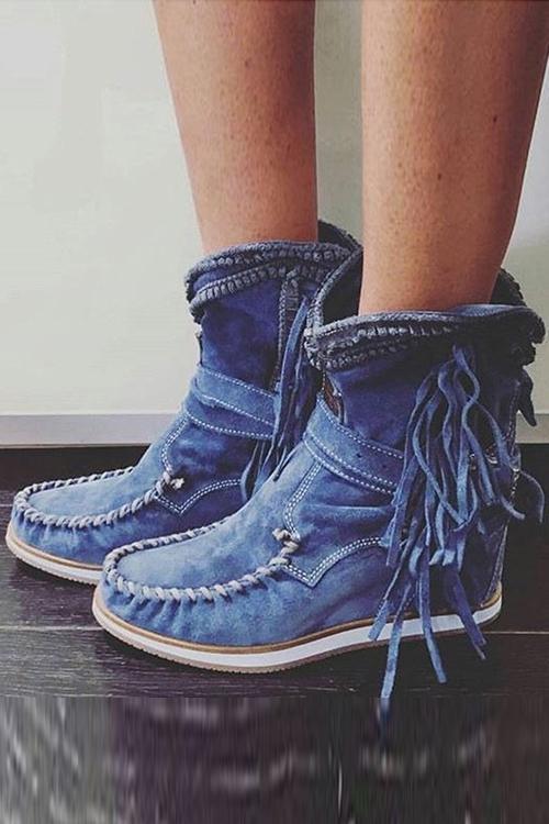 Walking Faux-Suede Boots