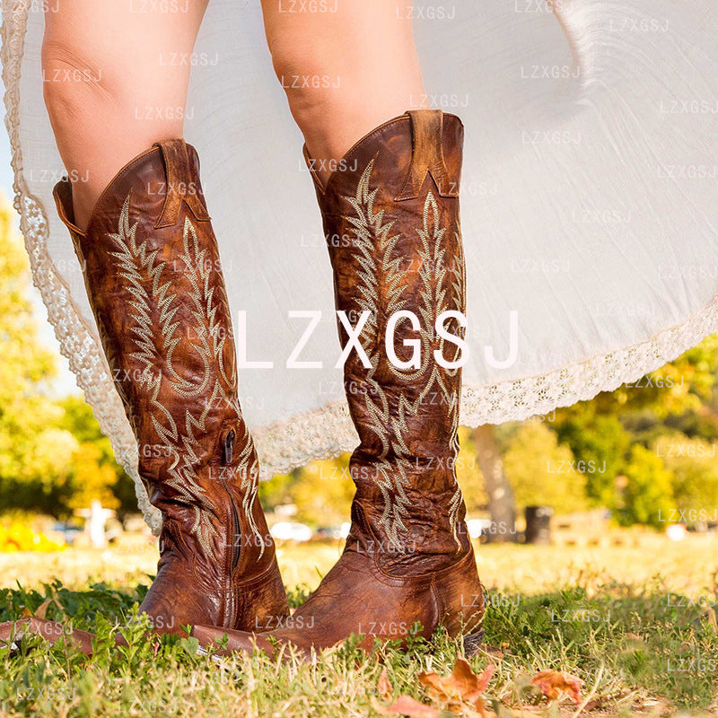 Walking Knee-High Boots