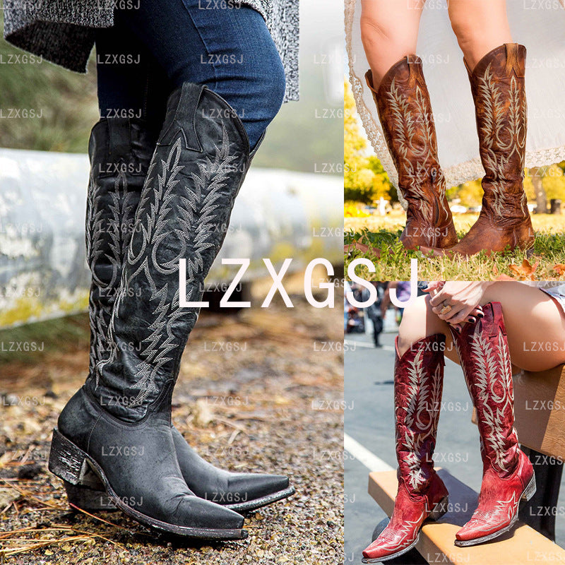 Walking Knee-High Boots