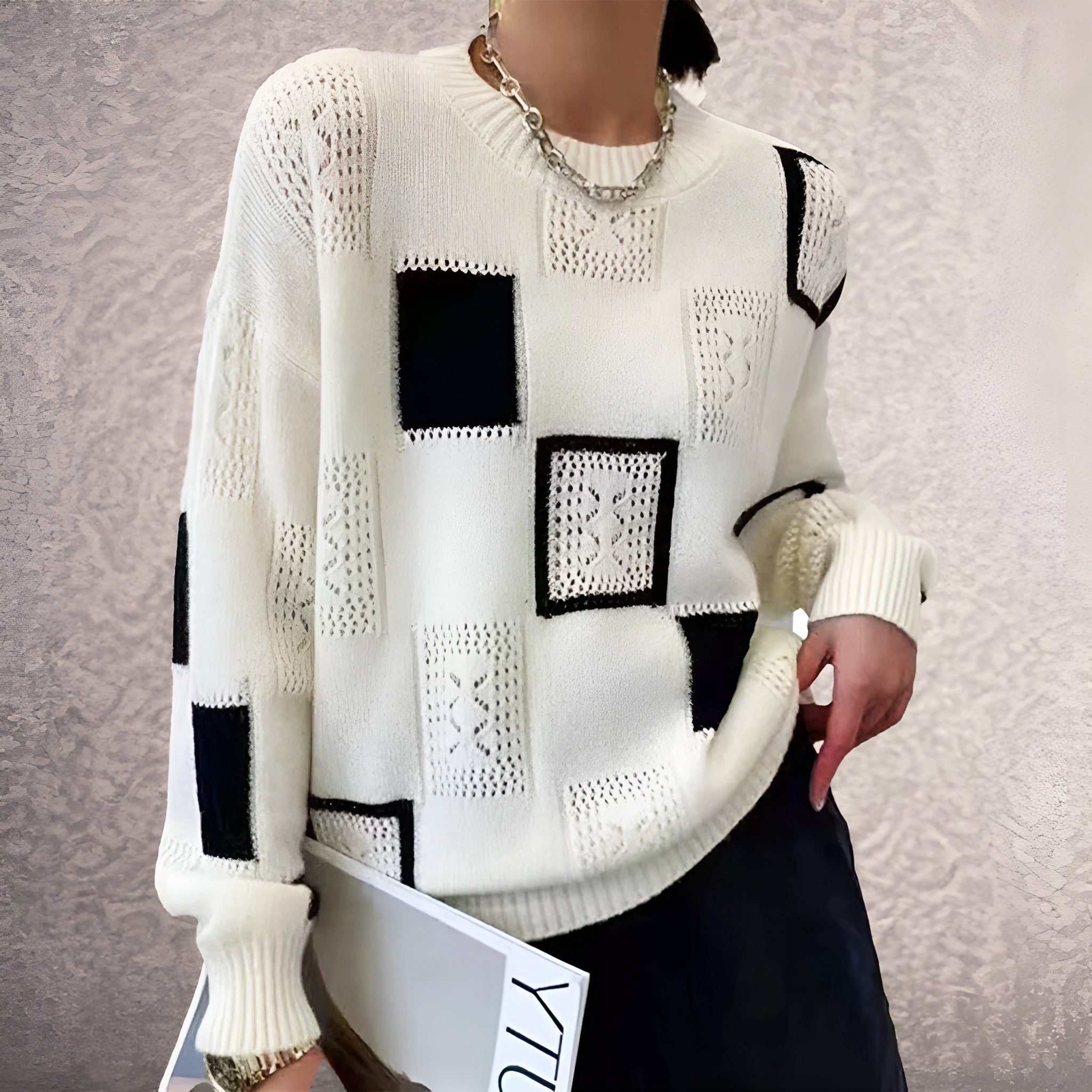 Relaxed Buttoned Sweater