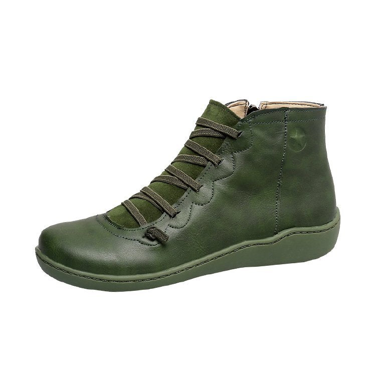 Relaxed Block-Heel Boots