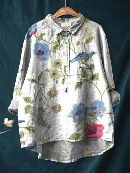 Cottage Swiss-Dot Blouse