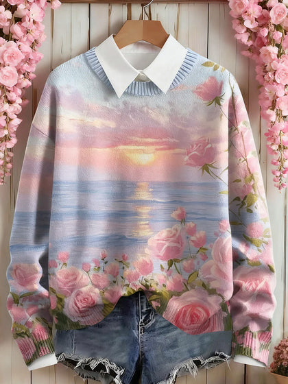 Textured Knit Sweater