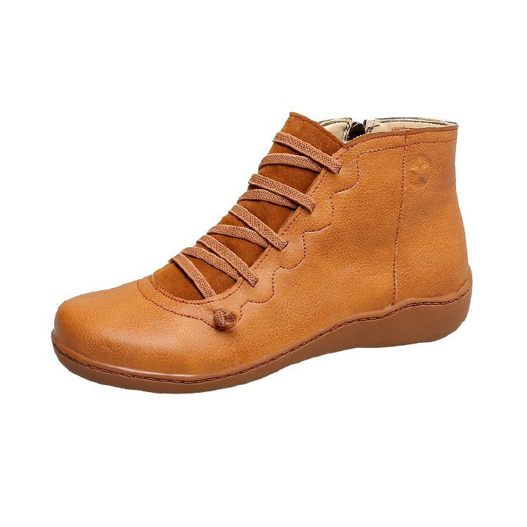 Relaxed Block-Heel Boots