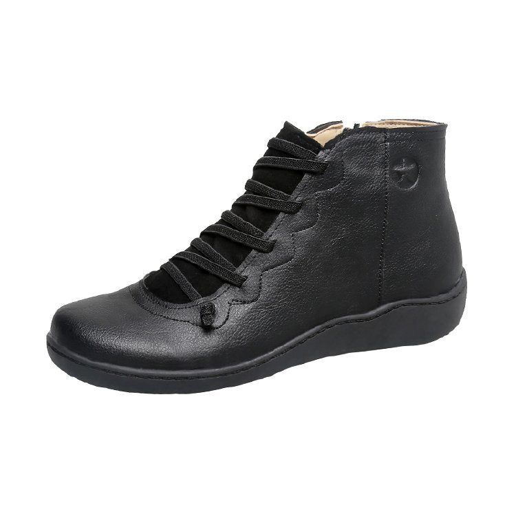 Relaxed Block-Heel Boots