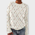 Textured Buttoned Sweater