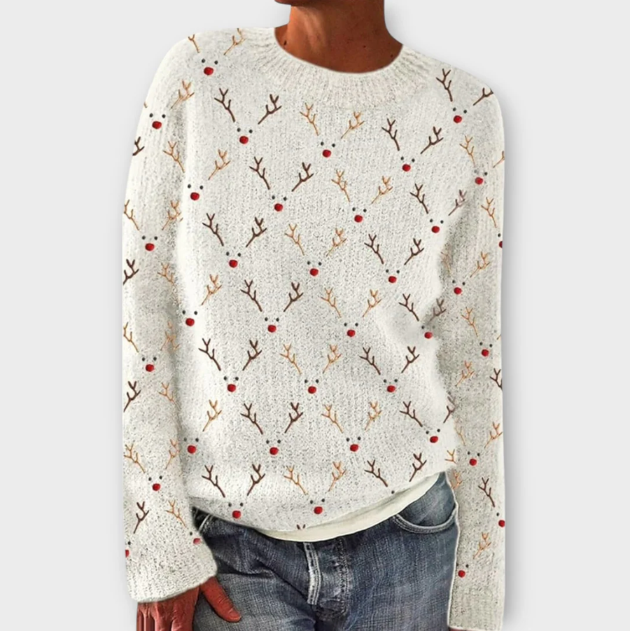 Textured Buttoned Sweater